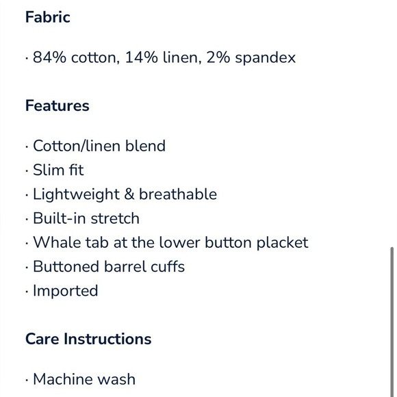 Vineyard Vines Slim Fit second wind Murray Large Capri Blue plaid Linen cotton - Picture 7 of 7